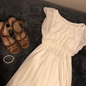 White sheer dress size medium